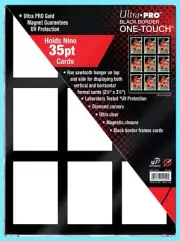 ULTRA PRO BLACK FRAME 9 CARD ONE TOUCH MAGNETIC HOLDER Wall Display Case 35pt