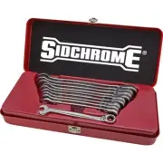 Sidchrome 10 Piece 467 Metric Geared Spanner Set Tin SIDSCMT22202N