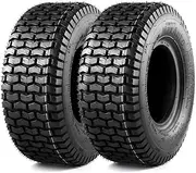 MaxAuto 2 Pcs 11x4X5 11x4.00-5 Turf Tire for Lawn & Garden Golf Cart Mower, P512 LRA
