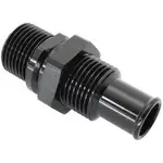 Aeroflow Billet Bulkhead Inserts #10 ACfitting to 5/8" Barb Black - AF88-2012BLK