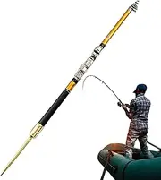 Retractable Fishing Rod | Extendable Catfish Fishing Rod Fishing Tackle,Telescoping Fishing Pole Comfortable Grip Ice Fishing Rod for Sea Lake Pond Fishing