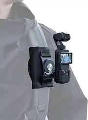 Lupholue 360 Degree Rotation Backpack Shoulder Strap Mount with Extended Border Compatible with DJI Osmo Pocket 3