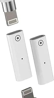 Adaptador Lightning Pencil Cable 1st Generación for Apple MFI Certified (2 Pack) for iPhone Pen Refill Pen Adaptador Accesorios para Pencil Primera Generación Replacement Connector for iPad