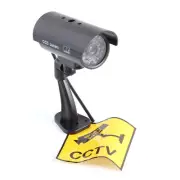 Flashing Light Dummy Security Camera Fake IR Red LED Surveillance Bullet CCTV