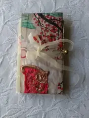 Handmade Vintage Tea Party Junk Journal with Embroidery