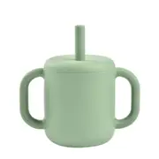 Beaba Silicone Straw Cup - Sage