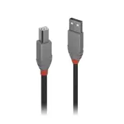 Lindy 7.5m USB-A 2.0 to USB-B Cable - Anthra Line