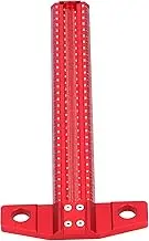 Woodworking Scriber Rulers, Aluminum Alloy Square Lightweight Wear CNC Finishing with Screw Hole for Carpentry Measuring for Line Drawing(300mm)