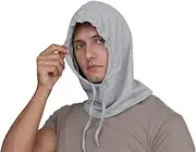 Faraday Hat Made of 99% Silver Fabric, Faraday Hat Reduces The Hazards Caused by 5G, 4G, Cellular, WiFi, Bluetooth, Faraday Hood Relieves Fatigue and Relaxes The Spirit, One Size Fit All (Gray)