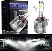 HOCOLO S2 COB 9005 HB3 H10 8000LMS Led Headlight Conversion Kit,High Beam Headlamp,Fog Driving Light,DRL,Halogen Replacement,6500K Xenon White,w/Fan All In One Plug N Play(S2-9005 Hi Beam/Fog)