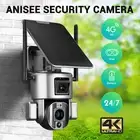 PTZ 4G Solar Powered Security Camera System 24/7 Home Outdoor 4K UHD 8MP