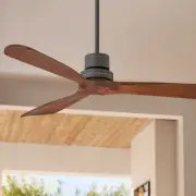 52" Casa Vieja Delta DC Bronze Outdoor Ceiling Fan with Remote