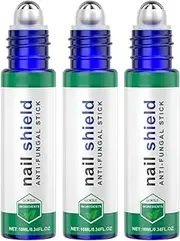 Nailshield Anti Fungal Stick, Monsalife Nail Shield Anti Fungal Stick, Natural Nail Strengthener for Damaged Nails, AntiFungal Sticks Roll On (3Pcs)