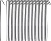 Pinnacle Mercantile 30 Pack Tent Stakes Metal Garden Edging Fence Hooks Pegs