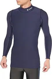 [Goldwin] GC62302 Men's Inner Shirt, C3Fit, Cordensi Warm, High Neck, L/S, Compression, Heat Retention, Sweat Absorbent, Quick Drying, UV Protection, Eclipse Navy, M