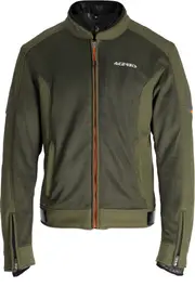 Acerbis Gordon, textile jacket waterproof , color: Olive/Orange , size: M