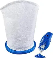Multilayer Pool Filter Bag, Gulper Replacement Cleaners, Fine Mesh Net Accessory, Adorable Leaf Eater Catcher Bags, Reusable Pool Cleaner Filters for Debris, Leaves, White
