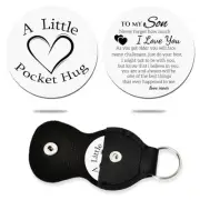 To My Son Gifts from Mom Son I Love You Gifts for Him Pocket Hug Token