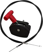 Folpus Lawn Mower Lever Handle Control Switch Handle Assembly Repair Fitting Throttle Control for Petrol Lawnmowers Garden Machine, with Cable