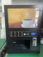 Commercial Automatic Coin 4 Hot & 4 Cold Instant Tea Coffee Vending Machine NEW