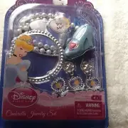 DISNEY PRINCESS CINDERELLA JEWELLERY SET OR SLEEPING BEAUTY JEWELLERY SET