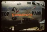 Korean War B-29 Nose Art at Kadena AFB Okinawa Kodachrome Slide Photos on CD