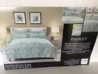 METROPOLITAN HOMEWARES PAISLEY - QUILT COVER SET - QUEEN SIZE + 2 European cases