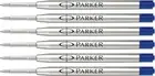 6 X PARKER QUINK FLOW BALL PEN POINT REFILLS REFILL - Medium Blue INK 1.0 mm NEW
