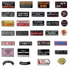 Embroidered Iron Sew On Clothing Patch word Alphabet logo appliques for Jeans