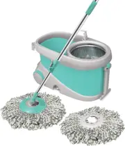 Milton Mop and Bucket with Wringer Set for Home, 360� Spin Mop and Bucket System