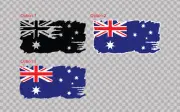 Distressed Australian flag Decal Sticker Car outdoor Motorbike Aussie Pride