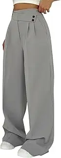 [Generic] Womens Linen Trousers Cargo Workwear Flared Plus Size Ladies Petite Yoga Pants for Short Fit Elastic Waist Light Coloured Leggings Green Cropped with Lace Trim Black Wide Leg