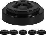 BCOATH 6pcs Round Plastic Flagpole Base Desktop Mini Flag Holder Stand 8 Holes Flag Stick Support for Desktop Display