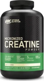 Optimum Nutrition Micronized Creatine Monohydrate Powder, Unflavored, Keto 120