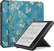 T Tersely Smart Cover Case for Kobo Libra Colour 2024 Released (Model: N428), Slimshell Stand Case with Auto Sleep/Wake Compatible with 7 inch Kobo Libra Colour eReader - Flowers