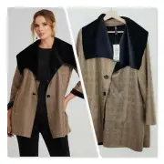 [ TS TAKING SHAPE ] Womens Double Faced Coat / Jacket NEW $279.95 | Size AU 14