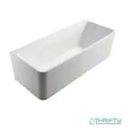 Fienza Delta Back-To-Wall Acrylic Bath 1700mm