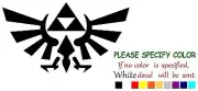 Legend of Zelda Hyrule Crest Tri Force Graphic Die Cut decal sticker Car 12"