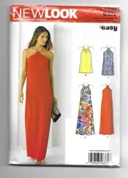 New Look 6372 Cocktail Dress Sleevless Key Hole Uncut Sewing Pattern sz 6-18