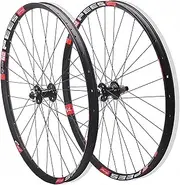 Road Bike Wheelset 26 27.5 29 Inch Bicycle Wheel Set ，Aluminum Alloy Ultralight Front/Rear Wheel Set Rim 7-12 Speed Disc Brake Mountain Road Bicycle Wheels Wheelset(Black,29in)