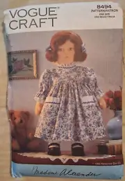 VOGUE CRAFT SEWING PATTERN - 17 inch (43cm) DOLL & CLOTHES - LOOK!