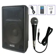 15" Active Bluetooth PA Audio Speaker Wired Handheld Dynamic Karaoke Microphone