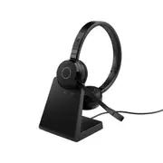 Jabra Wireless Evolve 65 Te Uc Stereo Bluetooth Headset W/Charge Stand+ Link 380A Bt,Usb-A