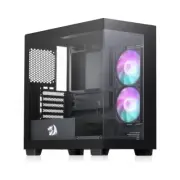 Redragon GC218M Gaming Back Mounted PC Case M-ATX Computer Chassis 2 x 120mm Fan