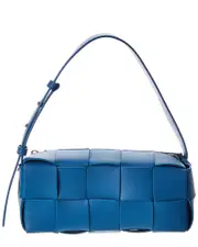 Bottega Veneta Brick Cassette Small Maxi Intrecciato Leather Shoulder Bag