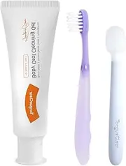Tongueclear Toothbrush and Mucosa Cleaning Combo for Kids, Soft Bristle Toothbrushes for Kids, Toddler Toothbrush Ages 4-8