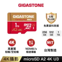 在飛比找蝦皮商城優惠-【GIGASTONE】4K攝影記憶卡A2 V30 256G/