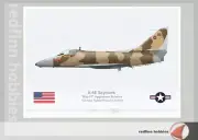 Warhead Illustrated A-4E Skyhawk Mig-17 Aggressor Scheme Aircraft Print