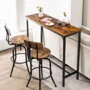 NNECW 120 x 40 cm Industrial High Bar Table for Kitchen & Cafe & Pub