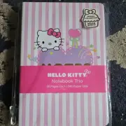 SANRIO HELLO KITTY Notebook Trio In Pink & Purple, Blank Pages, Set Of 3!
